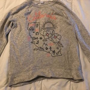Old navy sweatshirt, size 14 girls, gray